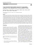 A semi-automated, high throughput approach for O-glycosylation profiling of in vitro established cancer cell lines by MALDI-FT-ICR MS