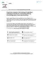 Fc gamma receptor IIIb binding of individual antibody proteoforms resolved by affinity chromatography-mass spectrometry