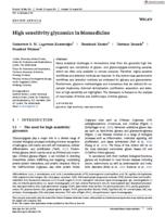 High sensitivity glycomics in biomedicine