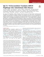 IgG Fc N-glycosylation translates MHCII haplotype into autoimmune skin disease