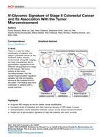 N-glycomic signature of stage II colorectal cancer and its association with the tumor microenvironment