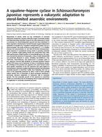 A squalene-hopene cyclase in Schizosaccharomyces japonicus represents a eukaryotic adaptation to sterol-limited anaerobic environments