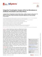 Integrative transkingdom analysis of the gut microbiome in antibiotic perturbation and critical illness