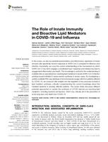 The role of innate immunity and bioactive lipid mediators in COVID-19 and influenza