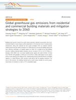 Global greenhouse gas emissions from residential and commercial building materials and mitigation strategies to 2060