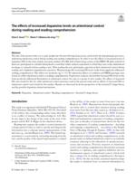 The effects of increased dopamine-levels on attentional control during reading and reading comprehension