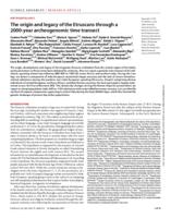 The origin and legacy of the Etruscans through a 2000-year archeogenomic time transect