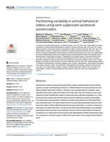 Partitioning variability in animal behavioral videos using semi-supervised variational autoencoders