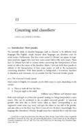 Counting and classifiers