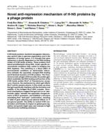 Novel anti-repression mechanism of H-NS proteins by a phage protein