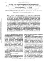 Carbon-13 magic angle spinning NMR study of the light-induced and temperature-dependent changes in Rhodbacter sphaeroides R26 reaction centers enriched in [4'-13C]tyrosine