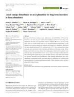 Local canopy disturbance as an explanation for long‐term increases in liana abundance