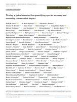 Testing a global standard for quantifying species recovery and assessing conservation impact