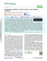 Morphological Stability of Copper Surfaces under Reducing Conditions