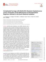 Complicated carriage with methicillin-resistant Staphylococcus aureus