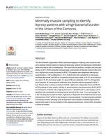 Minimally invasive sampling to identify leprosy patients with a high bacterial burden in the Union of the Comoros