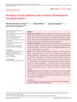 Prevalence of iron deficiency and red blood cell transfusions in surgical patients