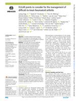 EULAR points to consider for the management of difficult-to-treat rheumatoid arthritis