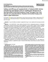 Safety and efficacy of upadacitinib in patients with active ankylosing spondylitis and an inadequate response to nonsteroidal antiinflammatory drug therapy