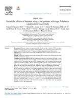 Metabolic effects of bariatric surgery on patients with type 2 diabetes