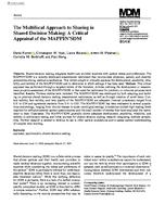 The multifocal approach to sharing in shared decision making