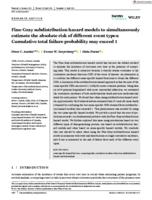 Fine-Gray subdistribution hazard models to simultaneously estimate the absolute risk of different event types