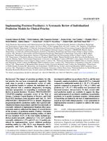 Implementing precision psychiatry: a systematic review of individualized prediction models for clinical practice