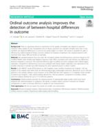 Ordinal outcome analysis improves the detection of between-hospital differences in outcome