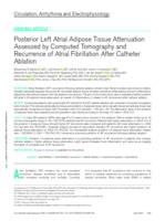 Posterior left atrial adipose tissue attenuation assessed by computed tomography and recurrence of atrial fibrillation after catheter ablation