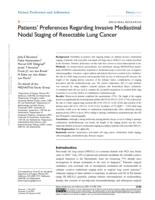 Patients' preferences regarding invasive mediastinal nodal staging of resectable lung cancer