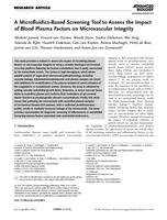 A microfluidics-based screening tool to assess the impact of blood plasma factors on microvascular integrity