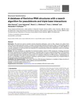 A database of flavivirus RNA structures with a search algorithm for pseudoknots and triple base interactions