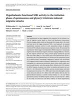 Hypothalamic functional MRI activity in the initiation phase of spontaneous and glyceryl trinitrate-induced migraine attacks