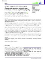 Spatial and temporal intracerebral hemorrhage patterns in Dutch-type hereditary cerebral amyloid angiopathy