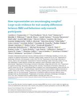 How representative are neuroimaging samples?