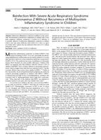 Reinfection with severe acute respiratory syndrome coronavirus 2 without recurrence of multisystem inflammatory syndrome in children