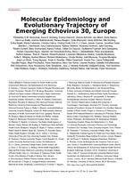 Molecular epidemiology and evolutionary trajectory of emerging echovirus 30, Europe