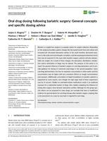 Oral drug dosing following bariatric surgery