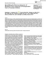 Quantifying the pharmacodynamics of morphine in the treatment of postoperative pain in preverbal children