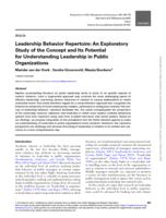 Leadership behavior repertoire