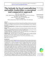 The latitude for loyal contradiction and public leadership