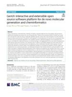 GenUI: interactive and extensible open source software platform for de novo molecular generation and cheminformatics