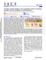 The role of cation acidity on the competition between hydrogen evolution and CO2 reduction on gold electrodes