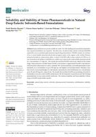 Solubility and stability of some pharmaceuticals in natural deep eutectic solvents-based formulation
