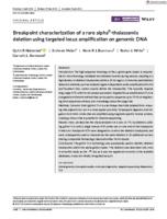 Breakpoint characterization of a rare alpha(0)-thalassemia deletion using targeted locus amplification on genomic DNA