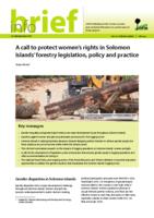 A call to protect women’s rights in Solomon Islands’ forestry legislation, policy and practice