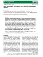 Gene targeting in polymerase theta-deficient arabidopsis thaliana