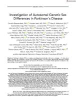 Investigation of autosomal genetic sex differences in Parkinson's disease