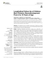 Longitudinal follow-up of children born preterm