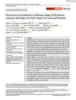 Occurrence of symptoms in different stages of Duchenne muscular dystrophy and their impact on social participation